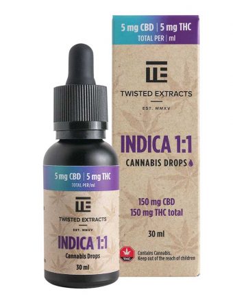 Indica Oil Drops Tincture by Twisted Extracts