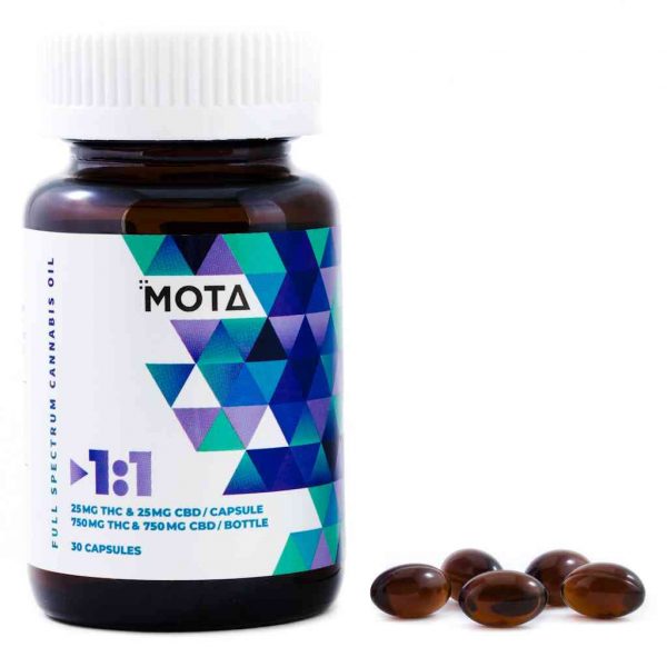 MOTA Capsules THC CBD Capsules 25mg