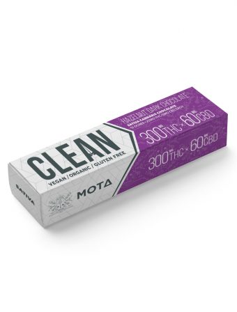 MOTA Clean Vegan Organic Dark Chocolate Bar (THC/CBD)