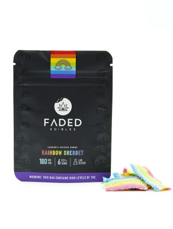 Buy FADED CANNABIS CO THC Infused Rainbow Gummies