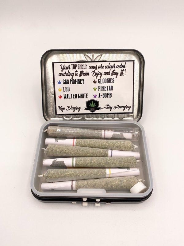 top shelf pre rolled joint variety pack tin