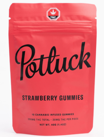potluck strawberry gummies