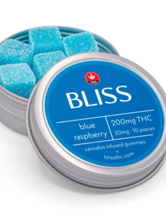 BLISS - Blue Raspberry THC Gummies (250mg)